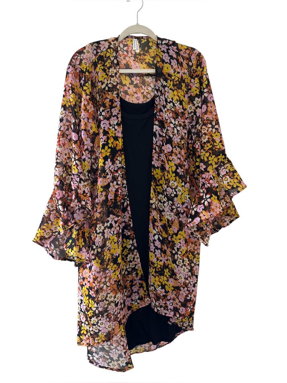 Floral Boho Duster / Kimono with Bell Sleeves Live 4 Truth
